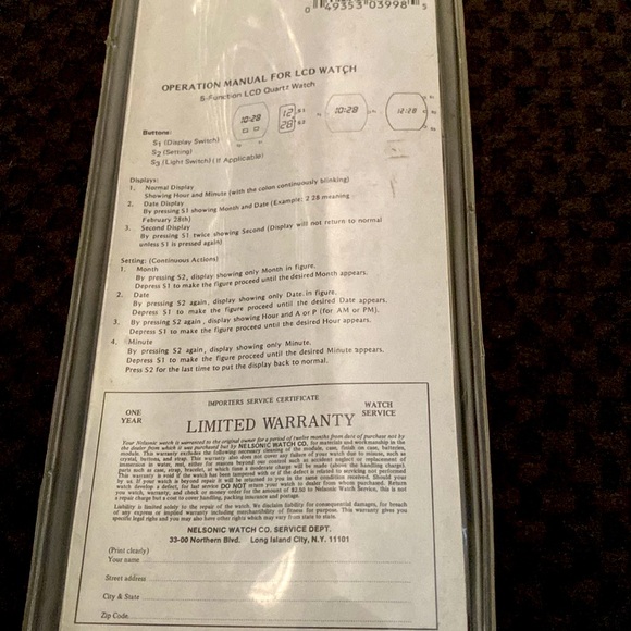 Vintage 1990 Factory Sealed Vintage And Rare The Simpsons Watch NWT - Picture 3 of 4